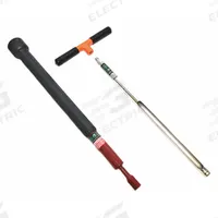 AMS Soil Recovery Probe: Regular, Nickel Plated 4130 Alloy Steel, Threaded, 5/8 in Connection Size (MPN 401.05). Key specifications — Brand: AMS; Product Type: Soil Recovery Probe; Probe Type: Regular; Connection Type: Threaded; Material: Nickel Plated 4130 Alloy Steel; Includes: 10 in Cross Handle.