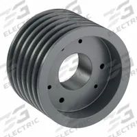 APPROVED VENDOR V-Belt Pulley: B70, 6 Groove, 7.35 in OD, Bushed Bore, SF, Quick Detachable (MPN 6B70SF). Key specifications — Pulley Industry Number: B70; Pitch Diameter: 6.6 in (4L, A); For Belt Section (broad, with similar types): 5L, B, or BX.
