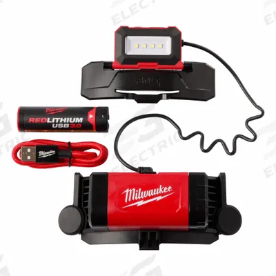 MILWAUKEE Hard Hat Headlamp: Rechargeable, 600 lm Max. Brightness, 32 hr Max Run Time - Rechargeable Headlamps