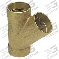 NIBCO Sweat Fitting Tee: 3 in CTS x 3 in CTS x 3 in CTS, Cup x Cup x Cup, Bronze (MPN E090550)