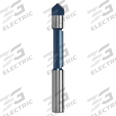 BOSCH Straight Cut Profile Router Bit: Fractional Inch, Carbide Tipped, 3/8 in Cutter Dia. - Straight Profile Router Bits