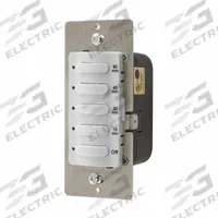 HUBBELL WIRING DEVICE-KELLEMS Countdown Timer: 1 hr Max, 15 min Min, SPST, 120/277V AC, White (MPN DT5060W). Key specifications — Brand: HUBBELL WIRING DEVICE-KELLEMS; Includes Hold: No Hold Included.