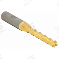 CLEVELAND Square End Mill: High Speed Steel, TiN Coated, 4 Flute, 11/32" Mill Dia, 1-1/2" LOC (MPN C33389)
