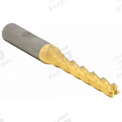 CLEVELAND Square End Mill: High Speed Steel, TiN Coated, 4 Flute, 11/32" Mill Dia, 1-1/2" LOC (MPN C33389)