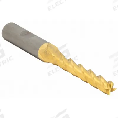 CLEVELAND Square End Mill: High Speed Steel, TiN Coated, 4 Flute, 11/32" Mill Dia - General Purpose High-Speed Steel Square End Mills
