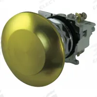 EATON Mushroom Head Push Button: Non-Illuminated, Mushroom Head Profile, Metallic, 30 mm, 1NO/1NC (MPN 10250T33Y). Key specifications — Brand: EATON; Action: Momentary; Series: 10250T; Push Button Material Type: Metallic.