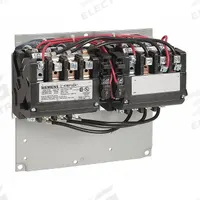 SIEMENS NEMA Magnetic Contactor: Reversing, 3 Poles, NEMA Size 1-3/4, 40 A, 208V AC (MPN 43EP32AD). Key specifications — Brand: SIEMENS.