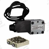 AVENTICS Solenoid Air Control Valve: Series L01, Single Solenoid, Four-Way / Two-Position (MPN L01SA487O000030). Key specifications — attr1076719: L01SA487O000030; attr1076777: Non-Locking; attr1076785: Solenoid Air Control Valve; attr1076787: Spring Return; attr1076800: 110 to 120V AC; attr1076739: Hardwired.