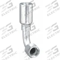 WEATHERHEAD Hydraulic Crimp Fitting: Steel x Steel, 90° Elbow, -8 For Hose Dash Size, JIC x Crimp (MPN 08Z-668). Key specifications — Fitting Gender: Female x Genderless; Fitting Connection Type: JIC x Crimp; Thread Size: 3/4"-16; For Hose Dash Size: -8; Brand: WEATHERHEAD.
