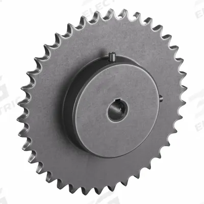 TRITAN Roller Chain Sprocket: 40, For 1/2 in Chain Pitch, 5/8 in Bore Dia, 38 Teeth - Size 40 Fixed-Bore Roller Chain Sprockets