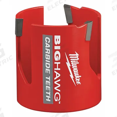 MILWAUKEE Hole Cutter: 2 3/4 in Saw Dia., 3 Teeth, 2 1/8 in Max. Cutting Dp - Wood-Cutting Hole Cutters without Arbor