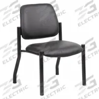 BOSS Frame Chair: Black, Black, 4 Casters/Glides, 22 in Overall Wd, 32 1/2 in Overall Ht, Vinyl (MPN B9595AM-BK). Key specifications — Brand: BOSS; Back Material: Antimicrobial Vinyl; Seat Material: Vinyl; Chair Material: Antimicrobial Vinyl.
