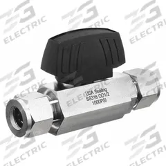 USA INDUSTRIALS Manual Two-Way Ball Valve: 1/4 in, 316 Stainless Steel, Straight Valve Body, Wedge (MPN ZUSA-VLV-85). Key specifications — Brand: USA INDUSTRIALS; Handle: Wedge.