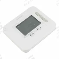 LENNOX Thermostat: Heat and Cool, Manual, B/C/G/O/Rc/Rh/W1/Y1, Auto-On, Cool-Heat-Off, Horizontal (MPN 24Z12). Key specifications — Application: Heat and Cool; Key Features: Optional Celsius Display; Temperature Differential: ± 1 °F; Voltage: 24V AC; Terminal Designations: G; System Settings: Cool-Heat-Off; Changeover Type: Manual; Shape: Rectangle.