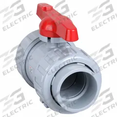 ASAHI Manual Two-Way Ball Valve: 3 in, CPVC, Straight, Socket x Socket, 150 psi Max. Pressure (CWP) (MPN 1614030). Key specifications — Brand: ASAHI; Handle: Tee.