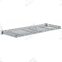 METRO Wire Cantilever Shelf: 30 in x 12 in, 1 Shelves, Split Sleeve, 150 lb Load Capacity, Dry (MPN 1230CSNC). Key specifications — NSF Approved: Yes; Recommended Environment: Dry; Material: Steel; Brand: METRO; Color: Silver; Finish: Chrome; NSF Approval: NSF Approved.