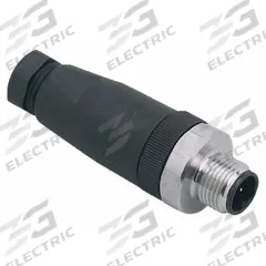 IFM M12 Circular Connector: A Coded, 4 Pin, M12 Male Thread, IP68, Screw Terminals, Straight, Nylon (MPN E18163). Key specifications — Connector Body Type: Pin; Coding: A; Brand: IFM; Voltage Rating: 300V DC; Thread Size: M12; Mounting Type: Front Mounting; Mounting Style: Male Thread; IP Rating: IP68.