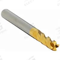 APPROVED VENDOR Square End Mill: Carbide, TiN Coated, 4 Flute, 4 mm Mill Dia, 14 mm LOC, 51 mm OAL (MPN 206-001330A)