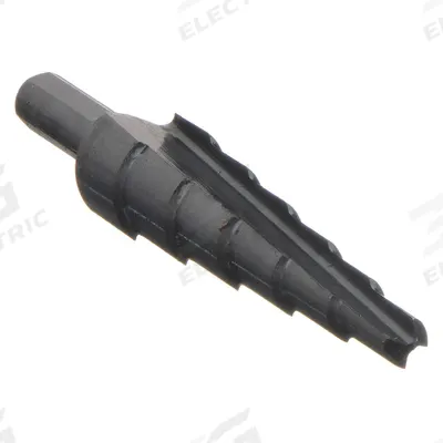 LENOX Step Drill Bit: 3/16" to 1/2", Black Oxide HSS, Impact Rated - High-Speed Steel Step Drill Bits