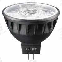PHILIPS Compact LED Bulb: LED, MR16, 2-Pin (GU5.3), 7.8 W Watt, 35 W Incandescent Watt Equivalency (MPN 7.8MR16/PER/930/S10/DIM/EC/12V 10/1FB). Key specifications — Bulb Finish: Clear; Color Temperature: 3000K; Shatter-Resistant: Yes; Brand: PHILIPS; Voltage: 12V AC; Bulb Shape: MR16.