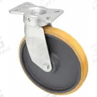 APPROVED VENDOR Plate Caster: Swivel, Polyurethane, 10 in Wheel Dia, 1 3/4 in Wheel Wd, Rectangle (MPN TSH250PT1HT24). Key specifications — Wheel/Tread Color: Tan; Brand: APPROVED VENDOR; Roll Up: Swivel.