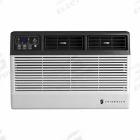 FRIEDRICH Window Air Conditioner: 550 sq ft – 700 sq ft, 14,000 BtuH Cooling Capacity, 115V AC (MPN CCF14B10B). Key specifications — Brand: FRIEDRICH; Voltage: 115V AC; Combined Energy Efficiency Ratio (CEER) Rating: 11.3; NEMA Plug Configuration: 5-15P; Special Features_Broad: Wi-Fi.