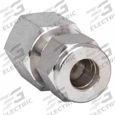 HAM-LET Compression Fitting Adapter: 10 mm OD x 3/8 in Pipe Fitting Size - Double-Ferrule Stainless Steel Fittings