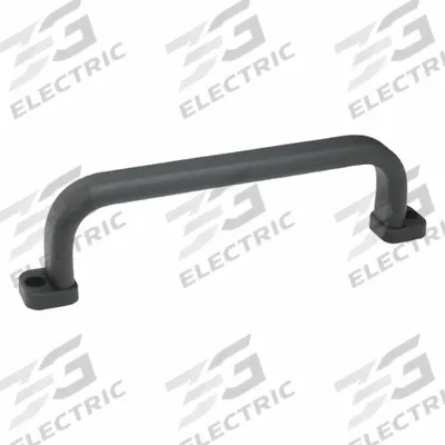 JW WINCO Pull Handle: Unthreaded Holes, Aluminum, Black - Load-Rated Standard "U" Pull Handles