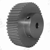 DAYTON Timing Pulley: Modified Curvilinear, Fixed, For GT Timing Belt Section, For 15 mm Belt Wd (MPN 44-5P15-6A6). Key specifications — attr1328801: DAYTON; attr1328807: Clear Anodized; attr1328808: Powerhouse®.