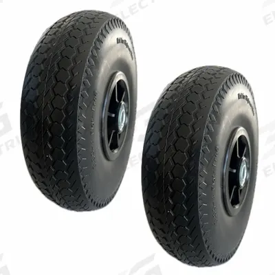 MARATHON Caster Wheels: 10 in Wheel Dia., 2 13/16 in Wheel Wd, Polyurethane, 2 1/8 in Hub Lg - Flat-Free Polyurethane Foam Wheels