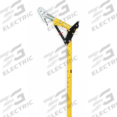 MILLER BY PIP Adjustable Upper Mast: Lower Mast Extension, Yellow, Powder Coated - Davit System Arms