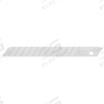 OLFA Snap-Off Blade: 3 3/8 in Blade Lg, 3/8 in Blade Wd, 0.02 in Blade Thick - Straight-Edge Standard-Tip Replacement Snap-Off Blades