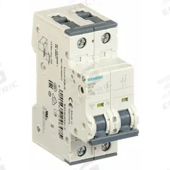 SIEMENS IEC Supplementary Protector: 3 A Amps, 5kA at 400V AC, Screw Clamp, 5SY6, 400V AC, C (MPN 5SY62037). Key specifications — Terminal Connection: Screw Clamp; AC Voltage Rating: 400V AC; Curve Type: C; DC Voltage Rating: Not Rated; Max. AIR Rating: 5kA at 400V AC; Series: 5SY6; Brand: SIEMENS.