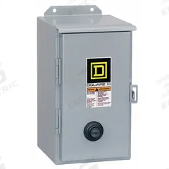 SQUARE D Magnetic Motor Starter: Non-Reversing, 3 Poles, NEMA Size 4, 135 A, 120V AC Coil (MPN 8536SFA1V02S). Key specifications — Brand: SQUARE D; Coil Voltage: 110/120V AC; Phase: Three; Operator: None; Terminal Connection Type: Screw Clamp Terminals; Includes Pilot Light: No; Operator Controls: None; Auxiliary Contacts Included: No Auxiliary Contacts Included.