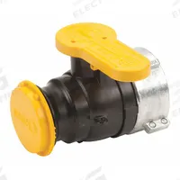 BANJO Manual Two-Way Ball Valve: 2 in, Polypropylene, Straight, Female Buttress x Male Camlock (MPN WSF210FSAV). Key specifications — Brand: BANJO; Handle: Lever.