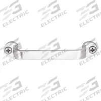 SUGATSUNE Pull Handle: Unthreaded Holes, Stainless Steel, Silver, 3.1 mm x 16 mm Screw Size (MPN FT-80). Key specifications — Brand: SUGATSUNE; Projection Type: Non-Recessed; Material: Stainless Steel; Finish: Mirror; Color: Silver; Folding Type: Fixed; Mounting Type: Unthreaded Holes; Screw Size: 3.1 mm x 16 mm.