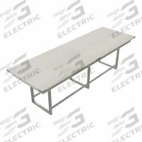 MIRELLA Conference Table: Rectangle, Fiberboard, White Ash, 47 1/4 in Overall Lg, 144 in Overall Wd (MPN MRH12WAH). Key specifications — attr987891: Traditional Leg; attr987894: Fiberboard; attr987867: Steel; attr987857: MIRELLA; attr987872: Steel.