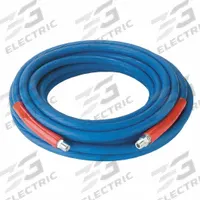Pressure Washer Hose: 3/8 in ID, 100 ft Lg, Nitrile, Blue, 3/8 in x 3/8 in Fitting Size, 4,000 psi (MPN NPB-4K038-100-MMS). Key specifications — Hose Cover Material: Nitrile; Fitting Type: MNPT X MNPT Swivel; Hose Color: Blue; Hose Configuration: Coupled Assembly; Brand: CONTINENTAL.
