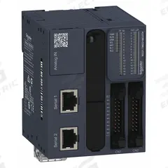 SCHNEIDER ELECTRIC PLC: (16) Discrete/(2) Analog, (16) Transistor, 24V AC : 24V DC (MPN TM221M32TK). Key specifications — attr211240: SCHNEIDER; attr1072668: Clock Included; attr1075941: (16) Discrete; attr1075943: (16) Transistor.