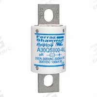 Fuses: A30QS Series, 800 A, 300 V AC, 300 V DC DC Volt Rating, Indicating (MPN A30QS800-4IL). Key specifications — Series: A30QS; Brand: MERSEN; Voltage Type: AC/DC.