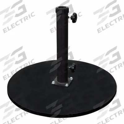 CALIFORNIA UMBRELLA Umbrella Base: Black, For 1 1/2 in Pole Dia, 24 in Overall Dia - Patio Umbrella Bases
