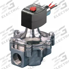 REDHAT Solenoid Valve: 2-Way, Normally Open, 1 in Pipe Size, 110V AC/120V AC, High Flow, NBR Seal (MPN EF8215C053). Key specifications — Brand: REDHAT; Pipe Size: 1 in; Voltage: 120V AC; Coil Enclosure: Watertight.