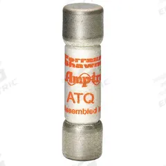 MERSEN Fuse: ATQ Series, Midget, Time-Delay, 400 mA, 500 V AC, 13/32 in x 1 1/2 in, Non-Indicating (MPN ATQ4/10). Key specifications — Series: ATQ; Brand: MERSEN.