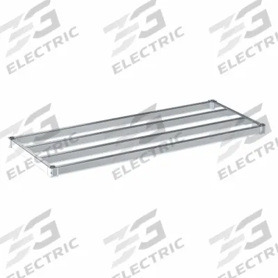 NEW AGE INDUSTRIAL Shelf: 60 in x 24 in, Ventilated Shelf, 1,100 lb Shelf Capacity, 13 ga - Shelves for Aluminum Open Metal Shelving