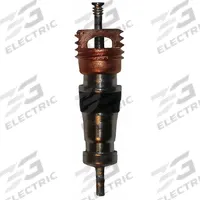 HALTEC Standard Aircraft Valve Core: Valve Core, 180° Valve Stem Angle, L-Shape, Std Bore Valve Size (MPN A-100-VC-4). Key specifications — Thread Size: 0.206-36; Valve Shape: L-Shape; Color: Brass; Product Type: Valve Core; Compatible Vehicle Type: Buses; Material: Metal; Brand: HALTEC.