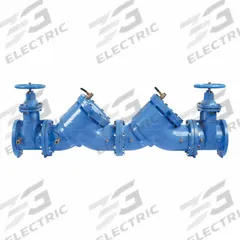 WATTS Double Check Valve Assembly: LF709, 6 in Pipe Size, Flange x Flange, 62.94 in Overall Lg, 709 (MPN LF709-NRS). Key specifications — Shut-Off Valve Type: NRS Gate Valve; Connection Type: Flange x Flange.