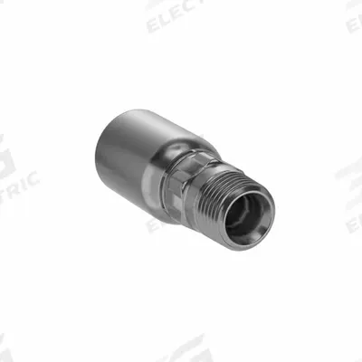 Parker Hydraulic Crimp Fitting: Steel x Steel, Straight, -8 For Hose Dash Size - Parker Crimp Hydraulic Hose Fittings with NPTF Connection