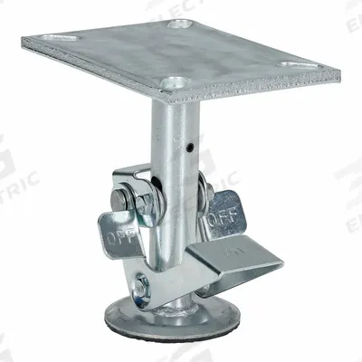 APPROVED VENDOR Floor Lock: For 6 in Wheel Dia, 7 in Floor Lock Retracted Ht - General Purpose Floor Locks