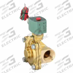 REDHAT Solenoid Valve: 2-Way, Normally Closed, 1 in Pipe Size, 110V AC/120V AC, Watertight, NBR Seal (MPN 8210G004LF 120/60, 110/50). Key specifications — Pipe Size: 1 in; Voltage: 110V AC; Brand: REDHAT; Coil Enclosure: Watertight.