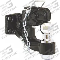 BUYERS PRODUCTS Pintle Hook and Ball: Bolt On, 12,000 lb Gross Vehicle Wt Capacity, 2 in Ball Dia (MPN BH82000). Key specifications — Material: Steel; Finish: Powder Coated; Brand: BUYERS PRODUCTS.